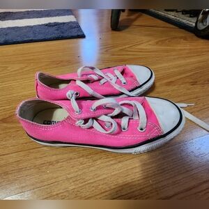 Converse Kids Bright Pink Sneakers